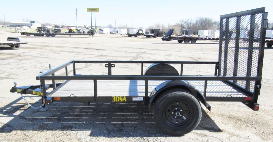 Big Tex 30SA 2,995#,SA,UT,(5 x 12) Black,Spare mount,4 Rampgate Image 0