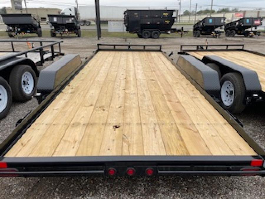 Big Tex TH70 7K TAND CAR HAULER 83"x18 OL 4SIR, SPMT, 2-BRK, BLK, Image 1