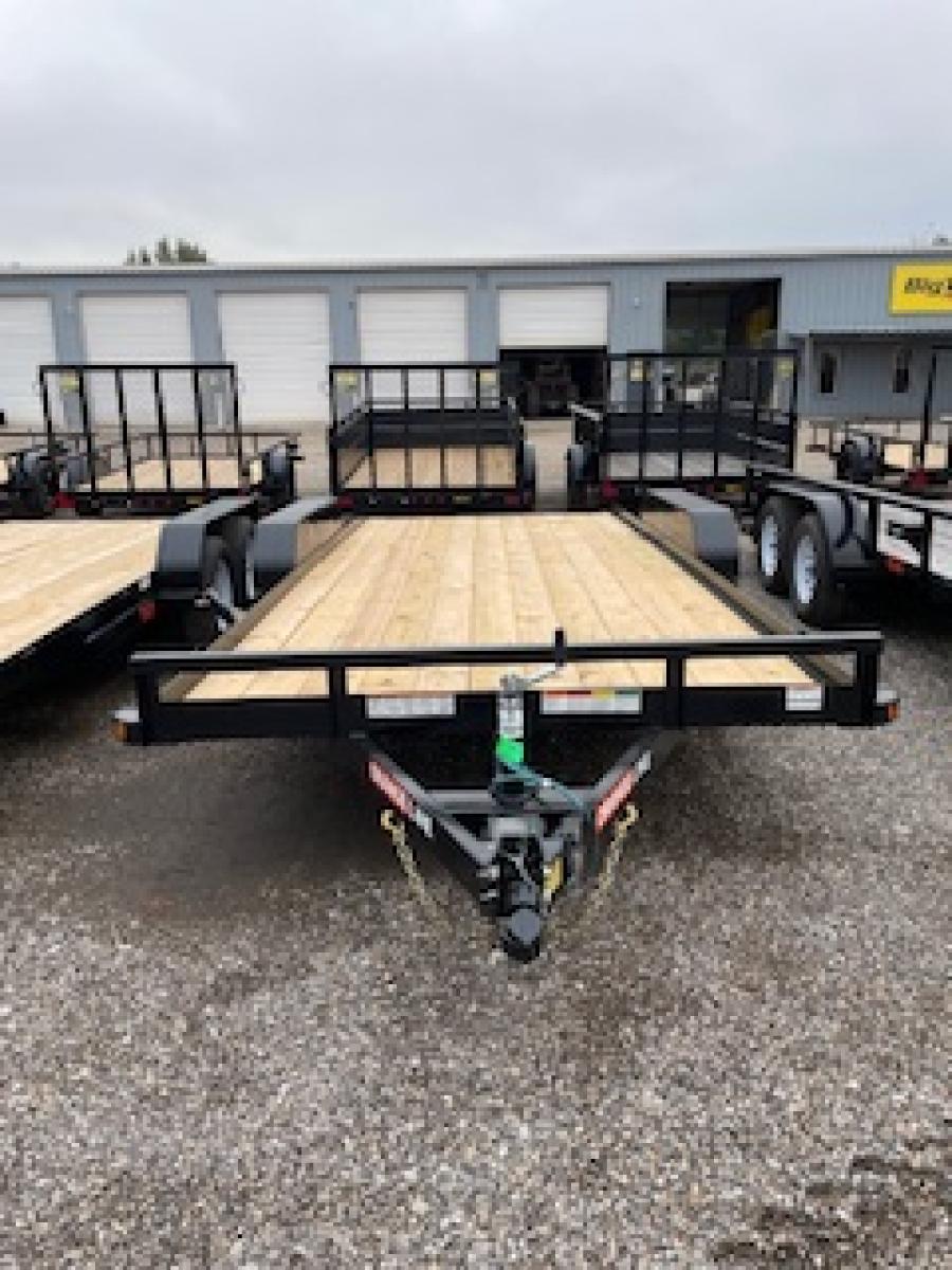 Big Tex TH70 7K TAND CAR HAULER 83"x18 OL 4SIR, SPMT, 2-BRK, BLK, Image 0