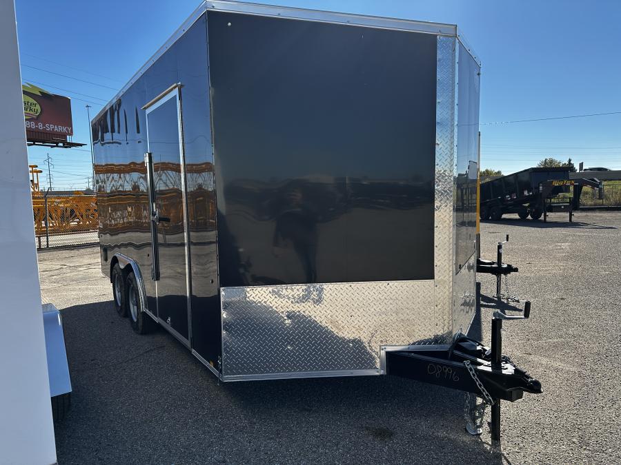 8-1/2 X 16 FLAT TOP SLOPE V-NOSE  Cargo Trailer Image 1