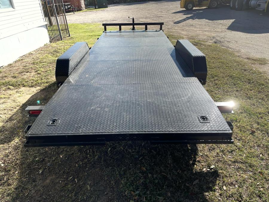 Used 2024 Steel Deck Car Hauler 83"x20' w/Dove Tail and Slide Out Ramps Image 4