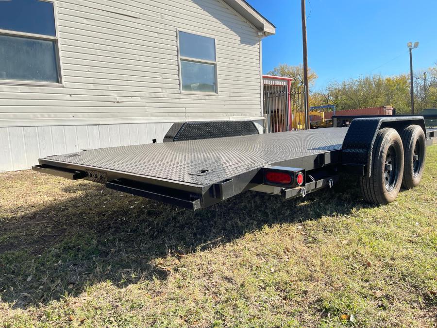 Used 2024 Steel Deck Car Hauler 83"x20' w/Dove Tail and Slide Out Ramps Image 5