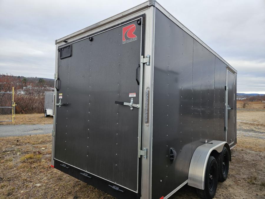 RWT7 RWT 7 x 14 TA FLAT TOP WEDGE ENCLOSED TRAILER BY RC Image 2