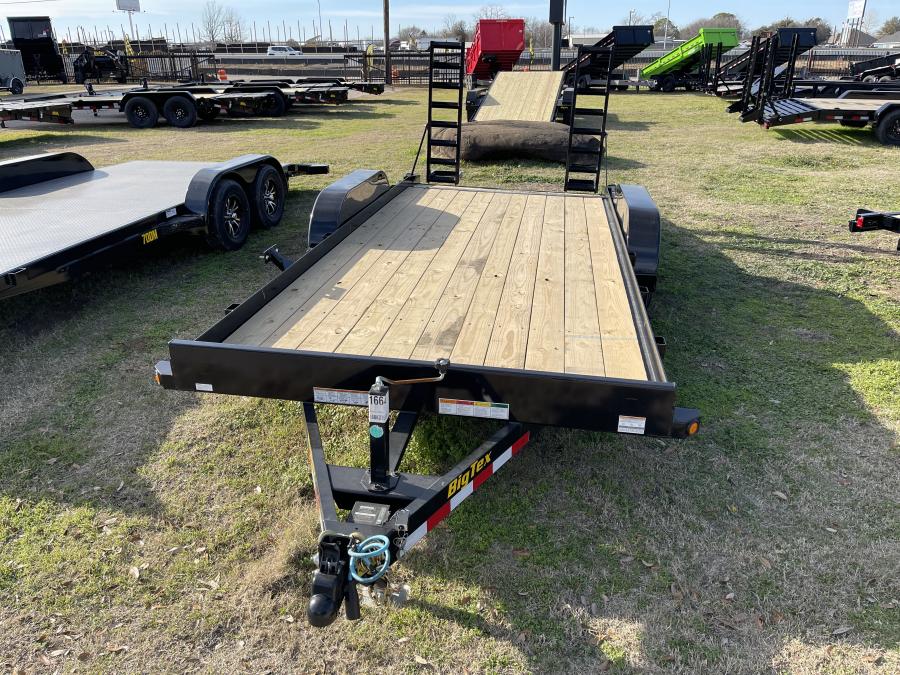 Big Tex 10CH, Car Hauler, 83″ x 18′, 9.9K, Dovetail, 5′ Stand Up Ramps image 0