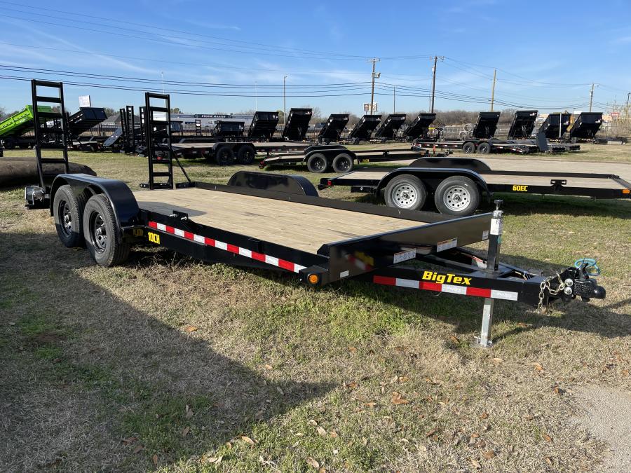 Big Tex 10CH, Car Hauler, 83″ x 18′, 9.9K, Dovetail, 5′ Stand Up Ramps image 2