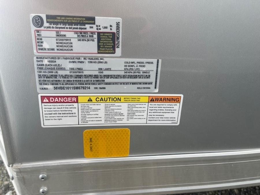 RDLX RDLX 5 x 10 SA FLAT TOP WEDG ENCLOSED TRAILER BY RC Image 6
