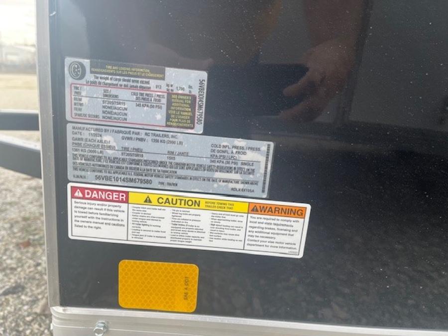 RDLX RDLX 6 x 10 SA FLAT TOP WEDG ENCLOSED TRAILER BY RC Image 3