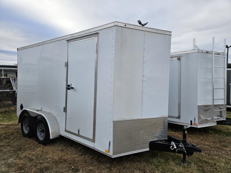 RWT7 RWT 7 x 14 TA FLAT TOP WEDGE ENCLOSED TRAILER BY RC Image 2
