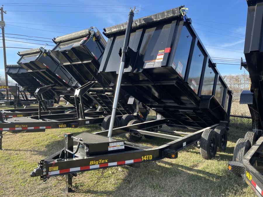 Big Tex 14TD, Dump, 83" x 14', 14K, 4' Sides Image 0