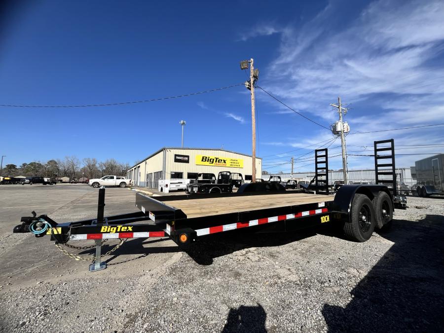 Big Tex 10CH, Car Hauler, 83" x 18', 9.9K, Dovetail, 5' Stand Up Ramps Image 0