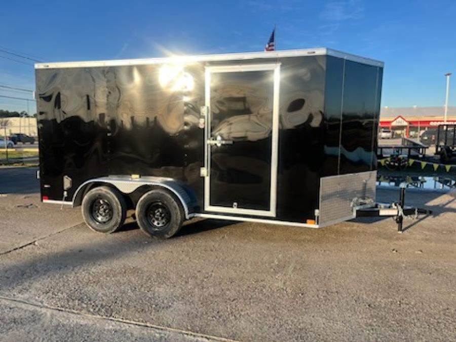 USED - LIKE NEW - 7x14 Cargo with Barn Doors Image 0