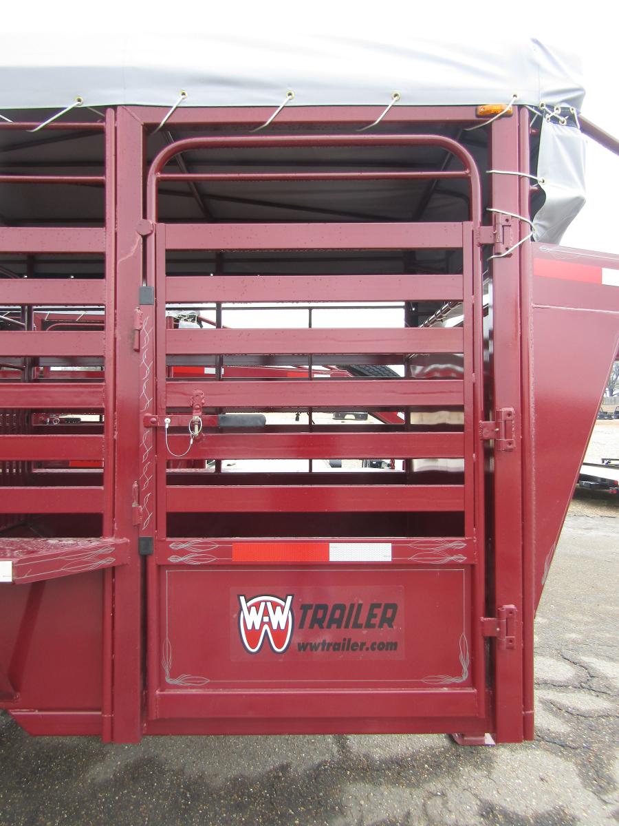 WW Roustabout 24x6'8" stock trailer #27650 Image 4