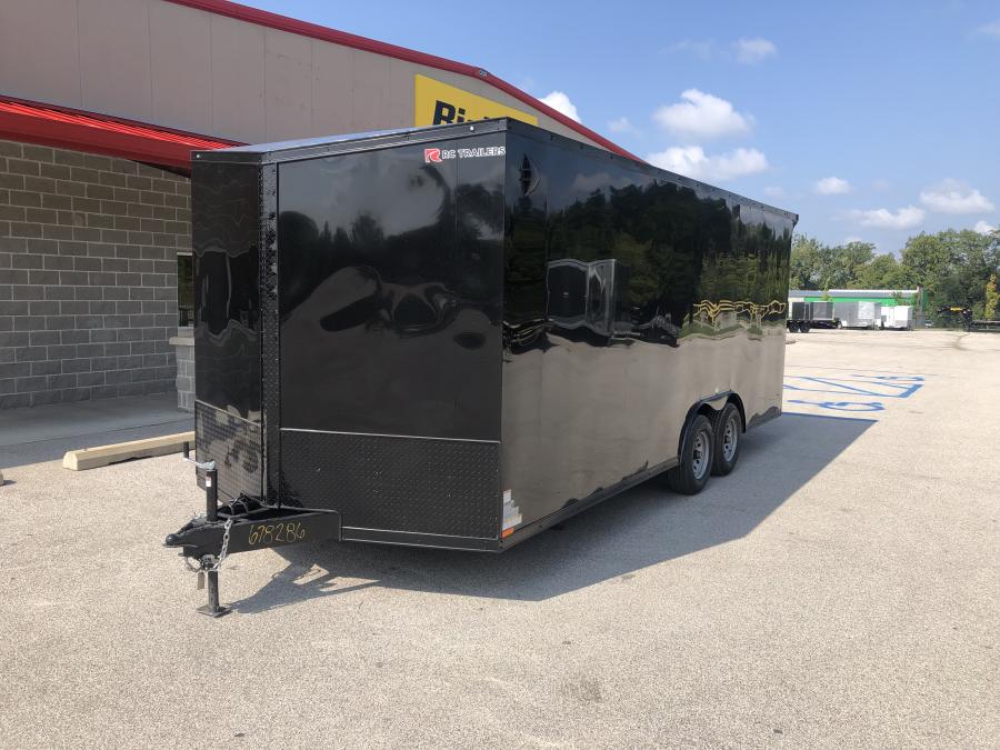 RC Trailers RDLX 8.5x20 tandem-axle wedge enclosed trailer, 7' interior height, ramp door, screwless Image 0