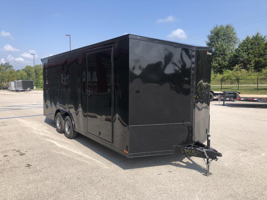 RC Trailers RDLX 8.5x20 tandem-axle wedge enclosed trailer, 7' interior height, ramp door, screwless Image 1