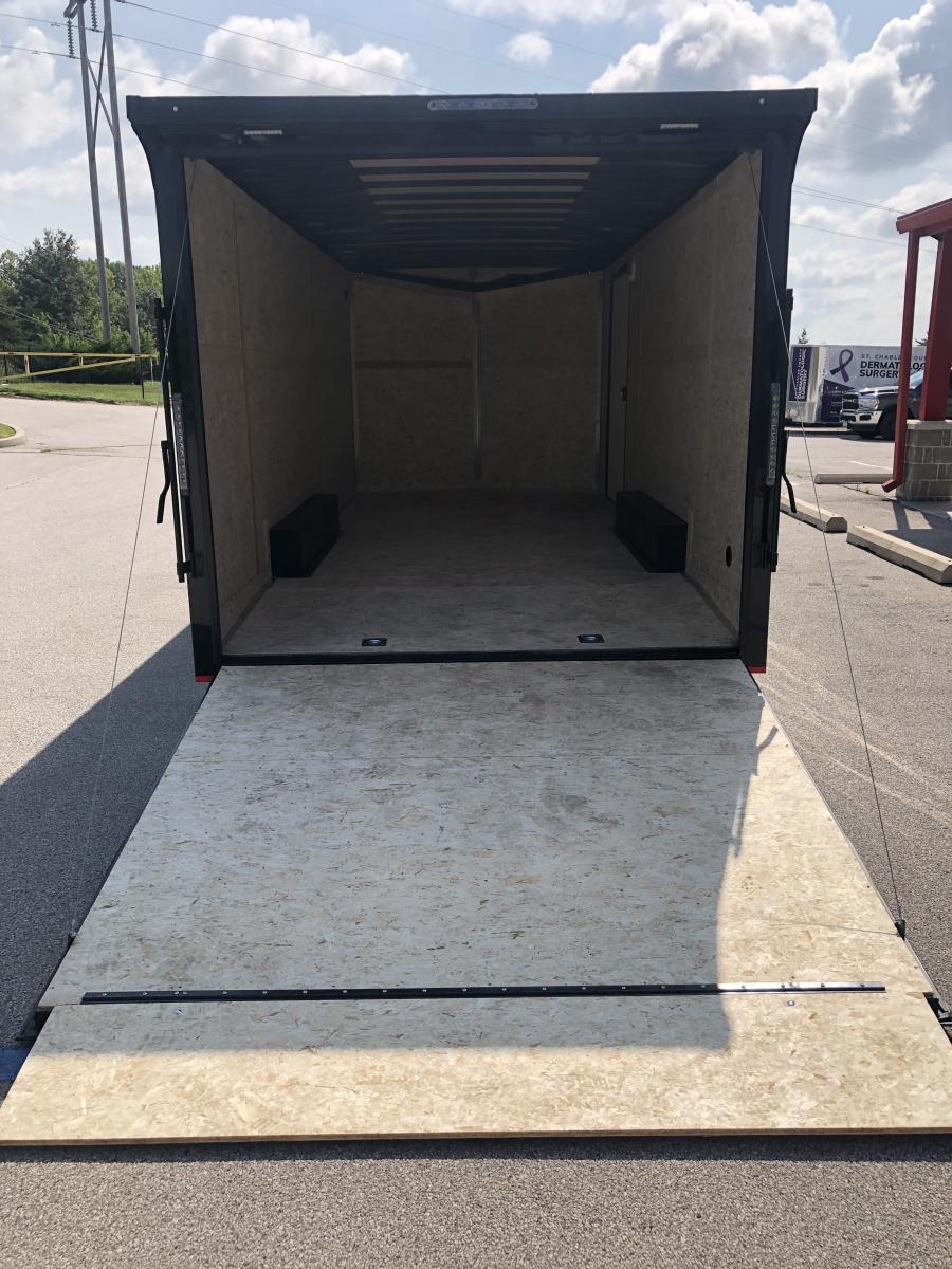 RC Trailers RDLX 8.5x20 tandem-axle wedge enclosed trailer, 7' interior height, ramp door, screwless Image 4