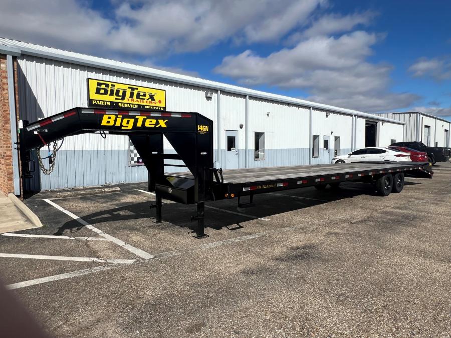Big Tex 14GN, Gooseneck, 102" x 33', 15.9K, Dovetail, Mega Ramps Image 0