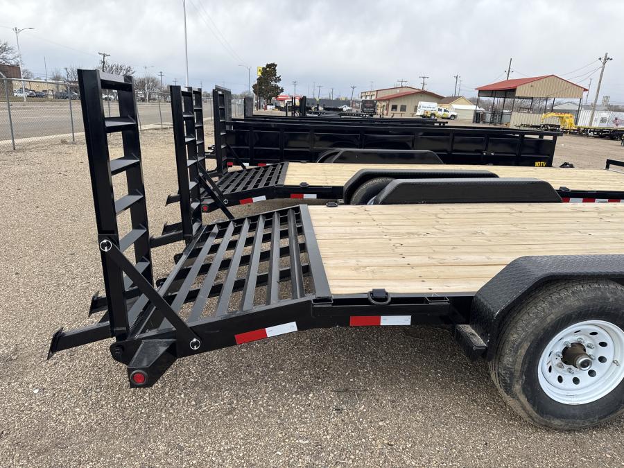 Big Tex EQ14 14K TAND EQUIP W/DT 83x20 KNEE RAMPS, ORANGE LINE Image 2