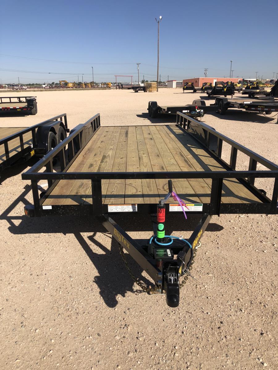 Big Tex 70PI 7K TAND SQ TU UTL 83"x18 BLK Image 0