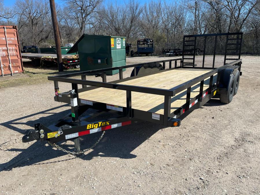 Big Tex 10PI, Utility, 83" x 20', 9.9K, 4' Ramp Gate Image 2