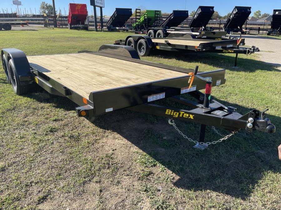 Big Tex 70CH, Car Hauler, 83" x 16', 7K, 4' Slide-In Ramps Image 0