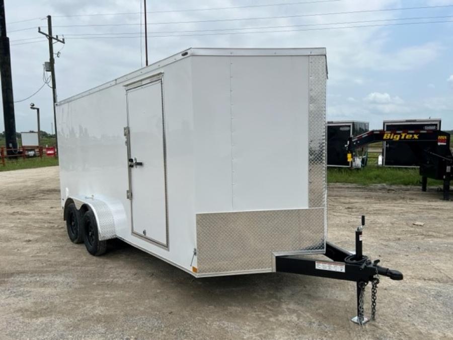 Tandem 7 x 16 Enclosed Trailer Image 0