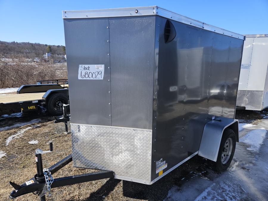 RWT5 RWT 5 x 8 SA FLAT TOP WEDGE ENCLOSED TRAILER BY RC Image 0