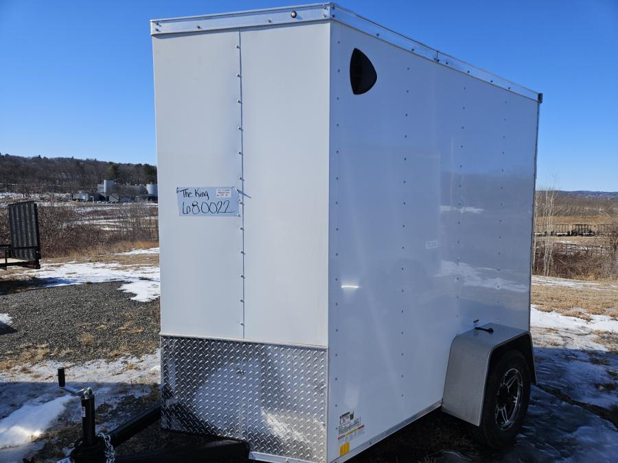 RWT5 RWT 5 x 8 SA FLAT TOP WEDGE ENCLOSED TRAILER BY RC Image 0