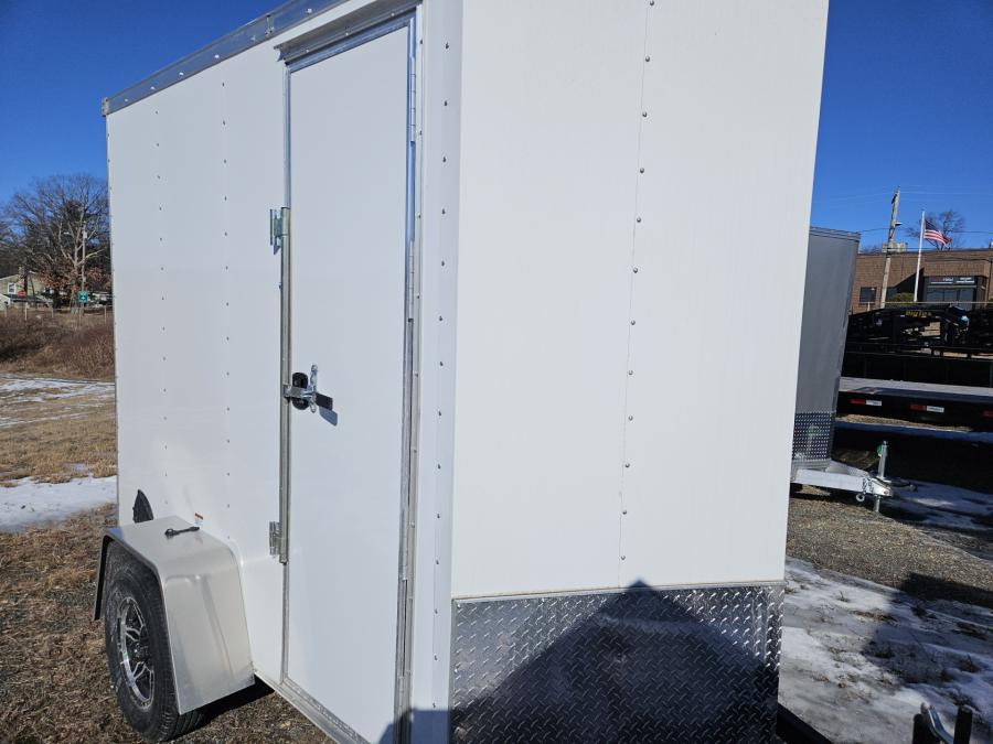 RWT5 RWT 5 x 8 SA FLAT TOP WEDGE ENCLOSED TRAILER BY RC Image 1