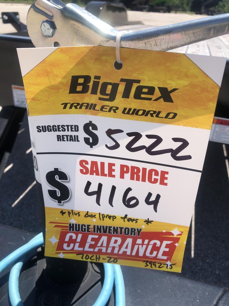 Big Tex 70CH, Car Hauler, 83″ x 20′, 7K, Dovetail Image 2