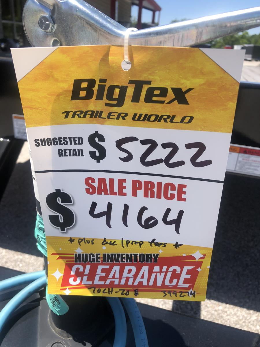 Big Tex 70CH, Car Hauler, 83″ x 20′, 7K, Dovetail Image 2