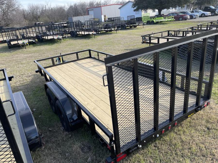 Big Tex 70PI 7K TAND SQ TU UTL 83"x16 BLK Image 0