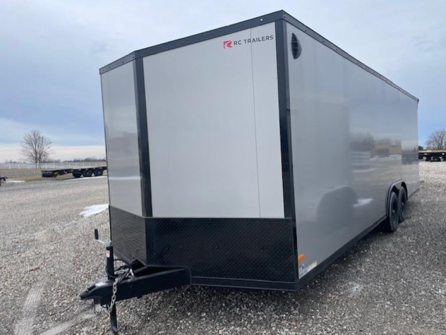 RC TRAILERS RDLX 8.5 x 24ft TA FLAT TOP WED ENCLOSED TRAILER 5200# AXLES Image 0