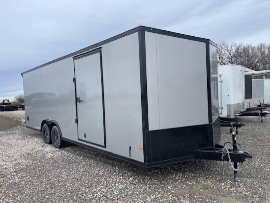 RC TRAILERS RDLX 8.5 x 24ft TA FLAT TOP WED ENCLOSED TRAILER 5200# AXLES Image 1