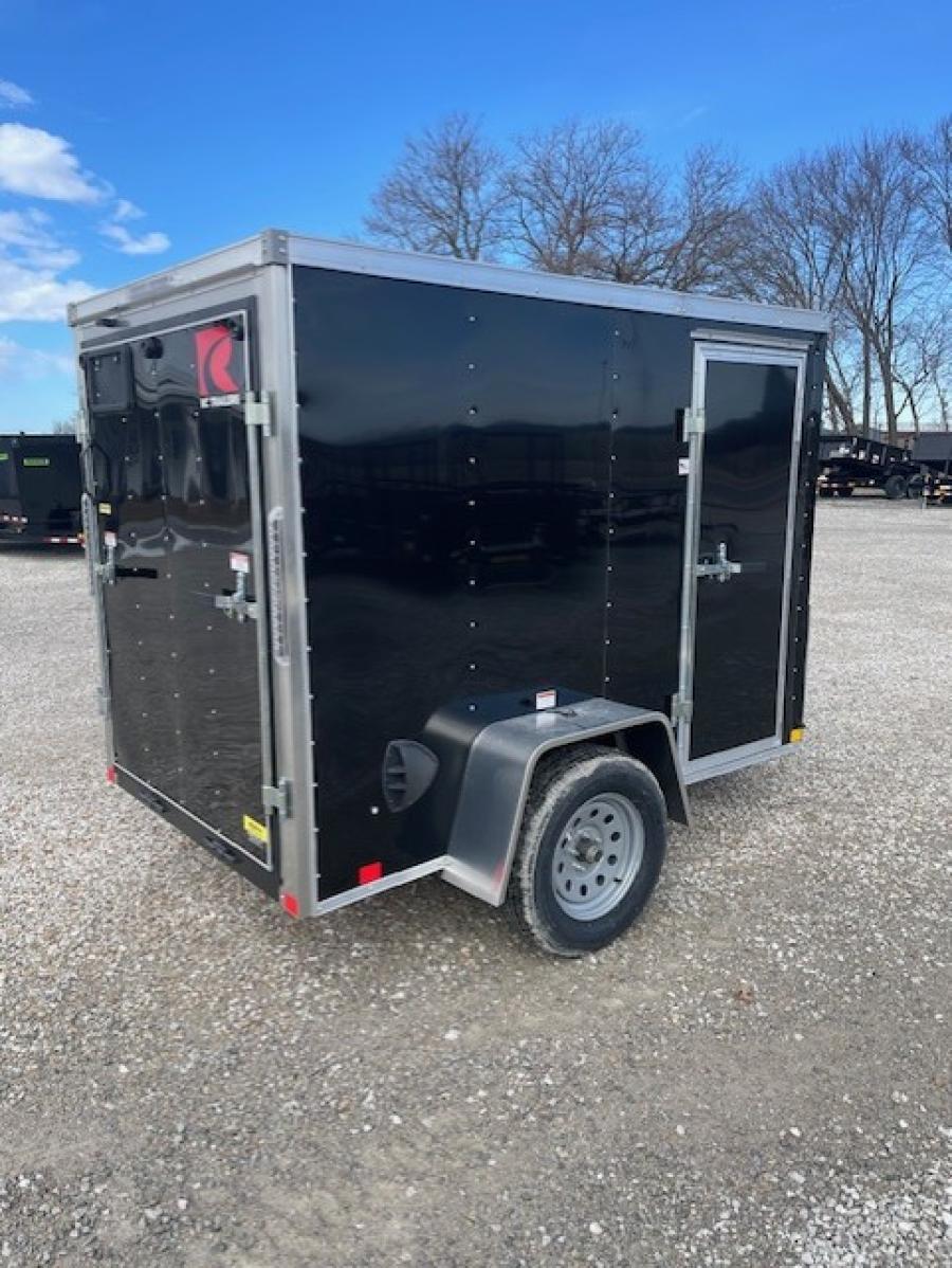 RC TRAILERS RWT 5 x 8 SA FLAT TOP WEDGE ENCLOSED TRAILER Image 2