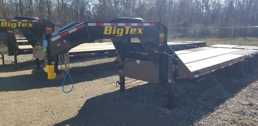 Big Tex 22GN, Gooseneck, 102" x 25', 23.9K, Dovetail, Mega Ramps Image 2