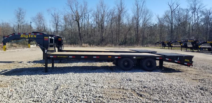 Big Tex 22GN, Gooseneck, 102" x 25', 23.9K, Dovetail, Mega Ramps Image 3