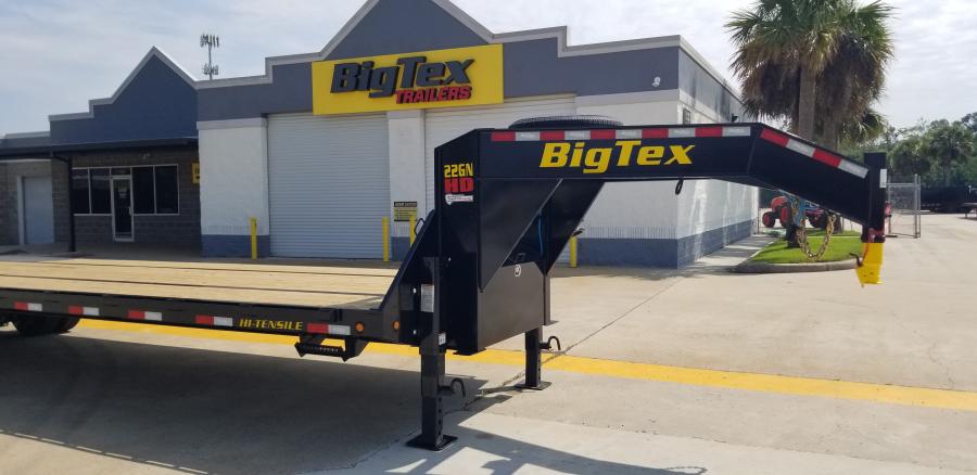 Big Tex 22GN, Gooseneck, 102" x 25', 23.9K, Dovetail, Mega Ramps Image 1