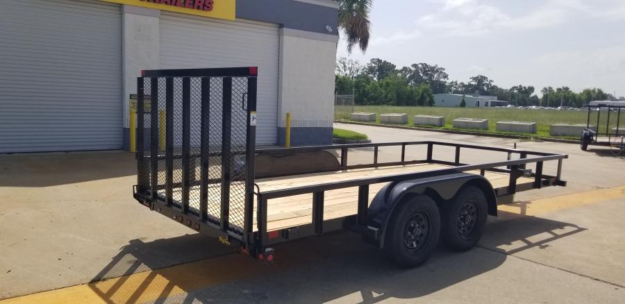 Big Tex 70PI 7K TAND SQ TU UTL 83"x16 2 BRAKES, BLK Image 5