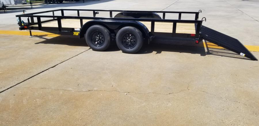 Big Tex 70PI 7K TAND SQ TU UTL 83"x16 2 BRAKES, BLK Image 6