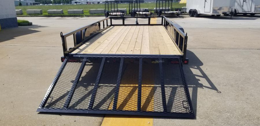 Big Tex 70PI 7K TAND SQ TU UTL 83"x16 2 BRAKES, BLK Image 8