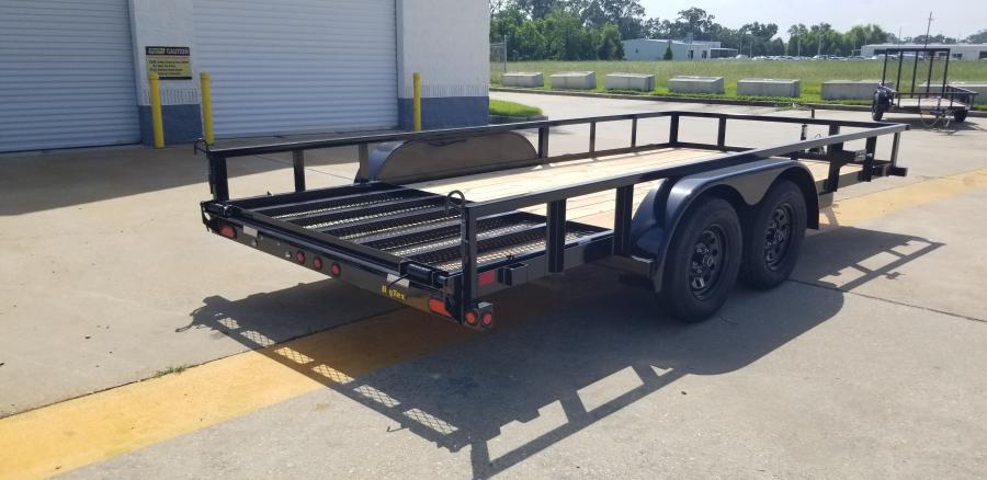 Big Tex 70PI 7K TAND SQ TU UTL 83"x16 2 BRAKES, BLK Image 13