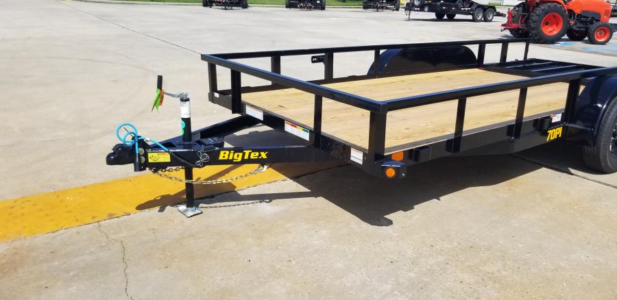 Big Tex 70PI 7K TAND SQ TU UTL 83"x16 2 BRAKES, BLK Image 16
