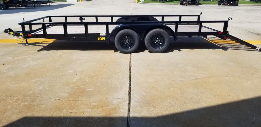 Big Tex 70PI 7K TAND SQ TU UTL 83"x18 2 BRAKES, BLK Image 8