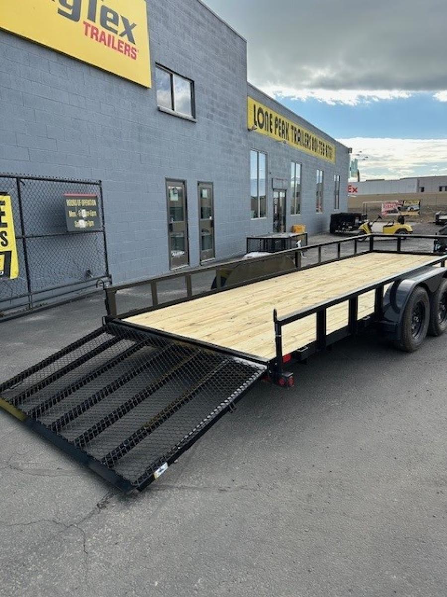 Big Tex 70PI 7K TAND SQ TU UTL 83"X20 2 BRAKES, BLK Image 1