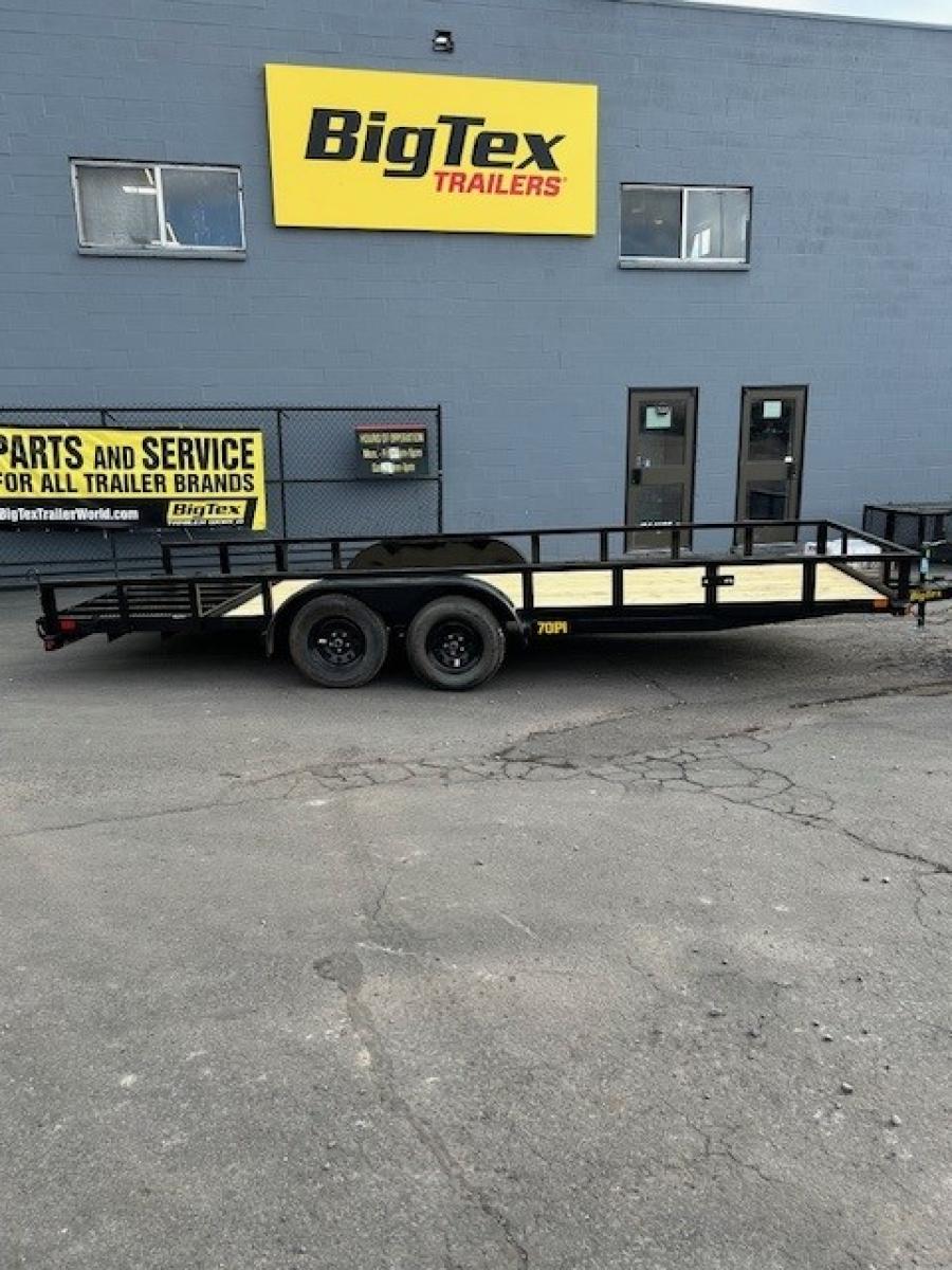 Big Tex 70PI 7K TAND SQ TU UTL 83"X20 2 BRAKES, BLK Image 3