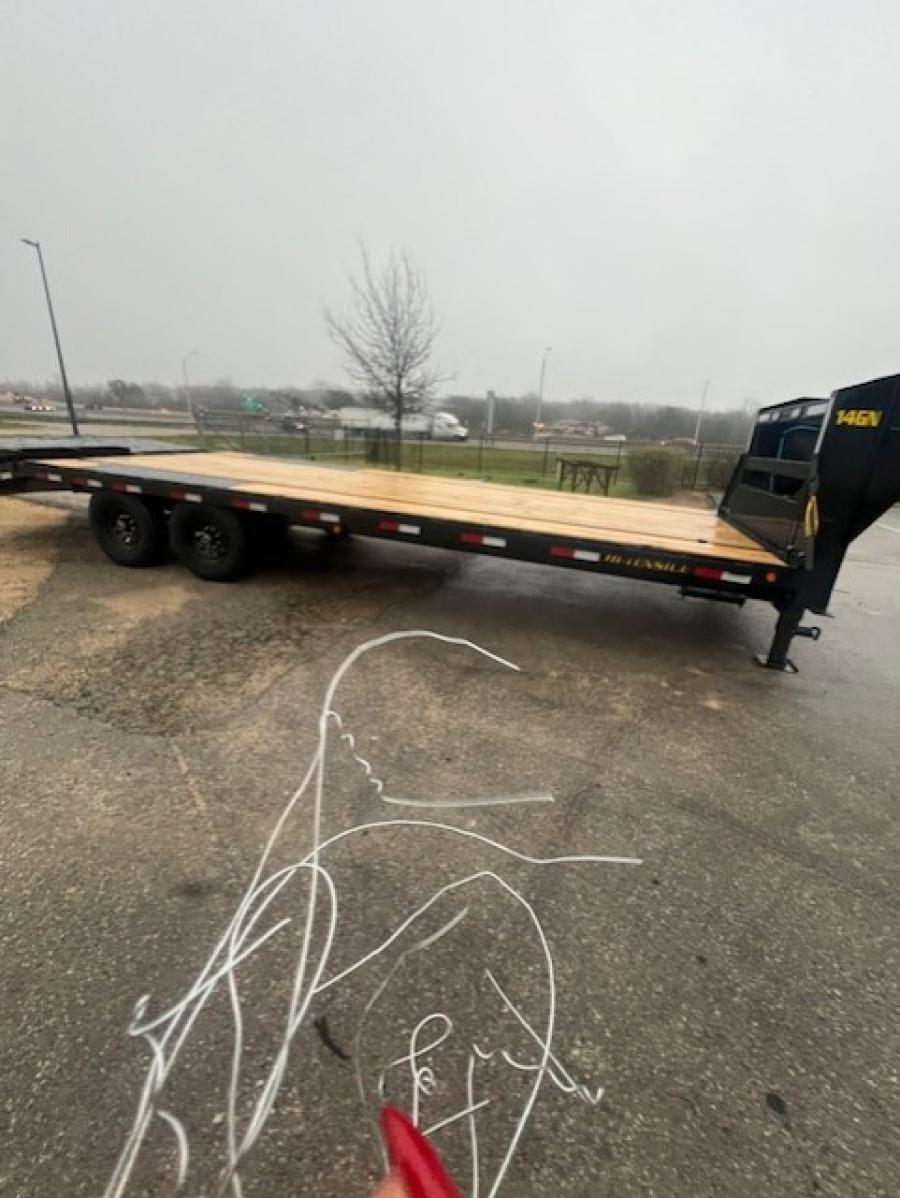 Big Tex 14GN, Gooseneck, 102" x 25', 15.9K, Dovetail, Mega Ramps Image 1