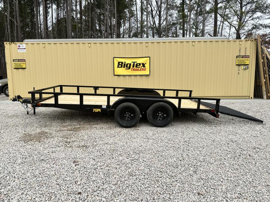 Big Tex 70PI 7K TAND SQ TU UTL 83"X20 2 BRAKES, BLK Image 0