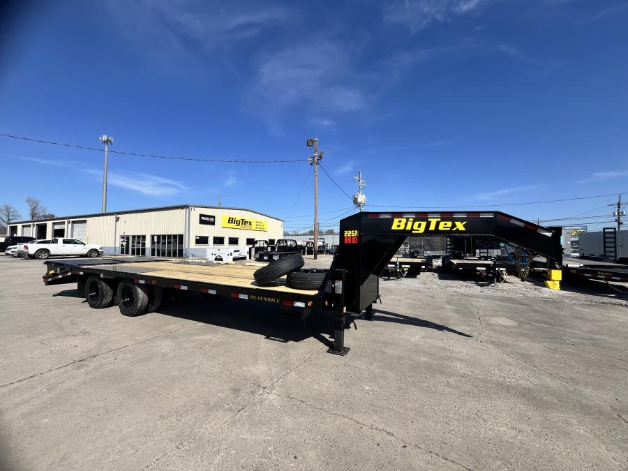 Big Tex 22GN, Gooseneck, 102" x 25', 23.9K, Dovetail, Mega Ramps Image 0