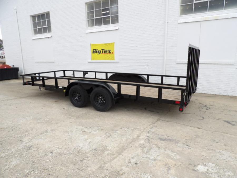 Big Tex 70PI 7K TAND SQ TU UTL 83"x18 2 BRAKES, BLK Image 0
