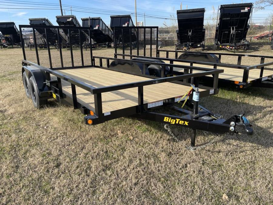 Big Tex 70PI 7K TAND SQ TU UTL 83"x16 BLK Image 2